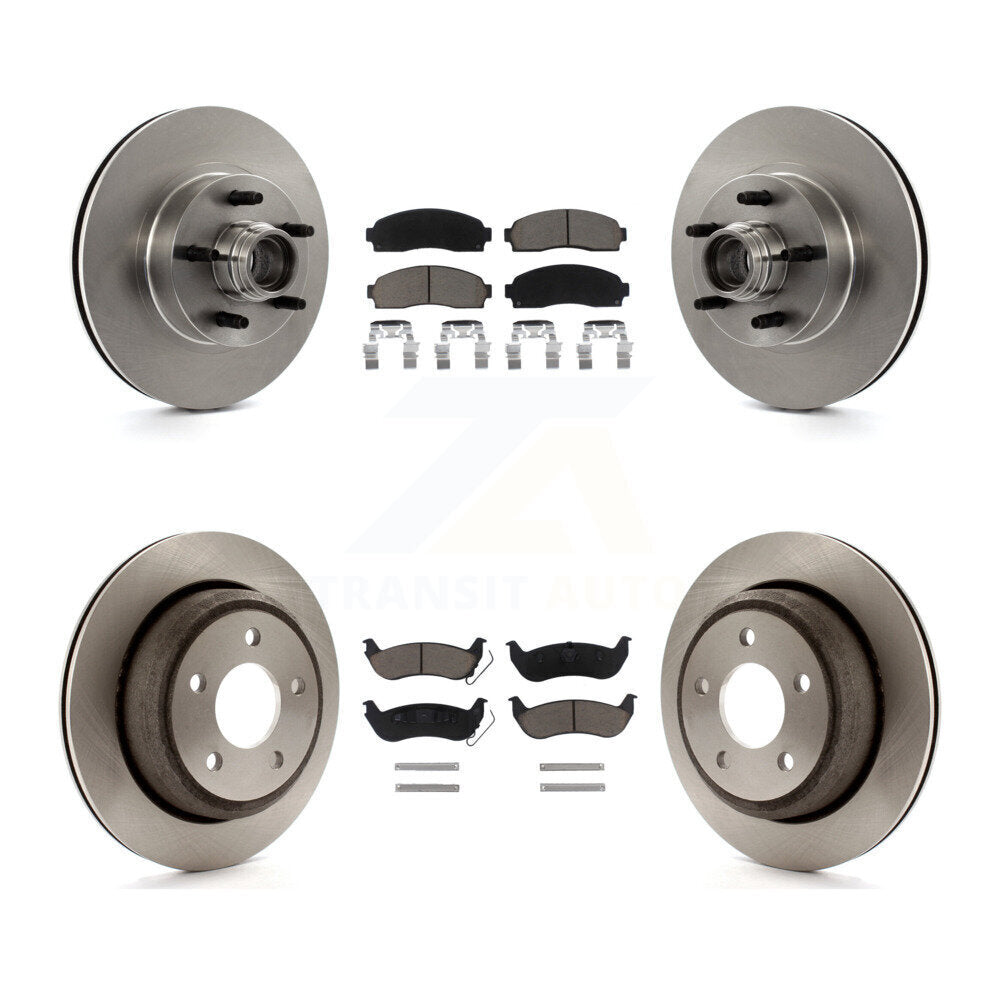 Disc Brake Rotors And Ceramic Pads Front Rear Kit For Mazda B2300