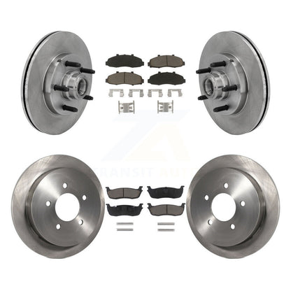 Disc Brake Rotors And Ceramic Pad Front Rear Kit For 2002-2003 Lincoln Blackwood