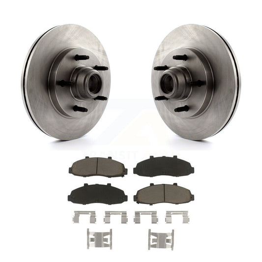 Disc Brake Rotors Hub Assembly And Ceramic Pads Front Kit For Ford F-150