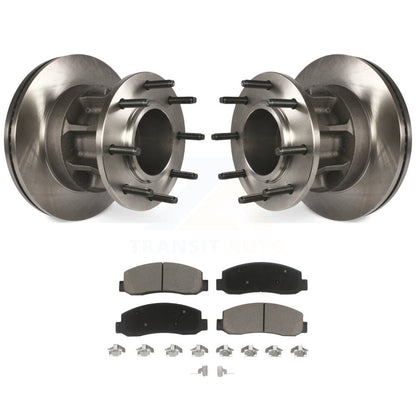 Disc Brake Rotor & Ceramic Pad Front Kit For 2008-2010 Ford F-350 Super Duty RWD
