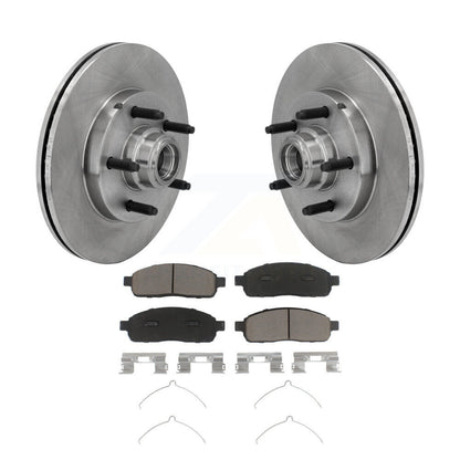 Disc Brake Rotor Ceramic Pad Front Kit For 2004 Ford F-150 RWD With 5 Lug Wheels