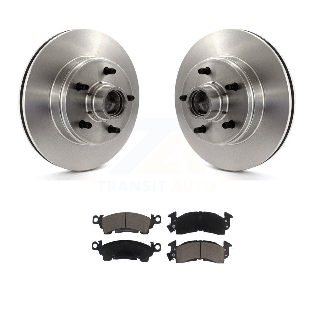 Disc Brake Rotors Hub And Ceramic Pads Front Kit For Chevrolet Astro GMC Safari