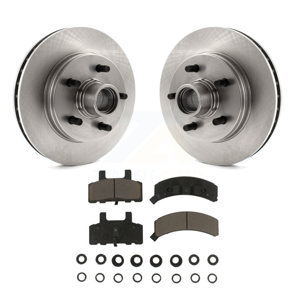 Disc Brake Rotors Hub And Ceramic Pad Front Kit For C1500 Chevrolet GMC Suburban