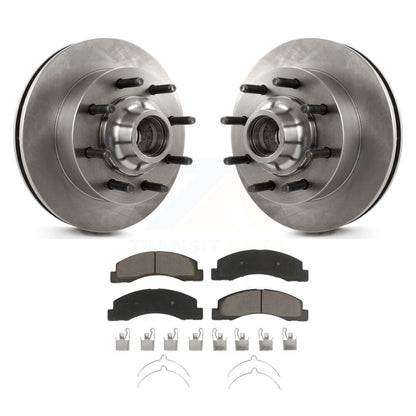 Disc Brake Rotor Ceramic Pad Front Kit For Ford F-350 Super Duty F-250 Excursion