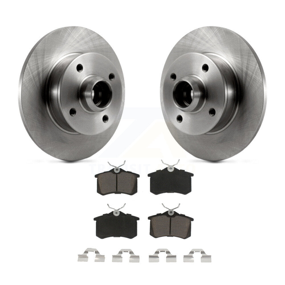 Disc Brake Rotor & Ceramic Pad Rear Kit For Volkswagen Golf Jetta Passat Corrado