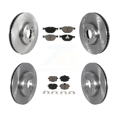 Brake Rotor Ceramic Pad Front Rear Kit (6Pc) For BMW 550i xDrive 650i Gran Coupe