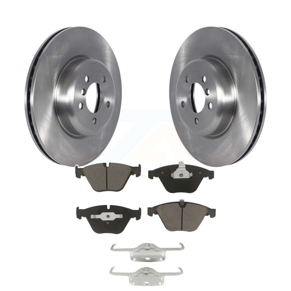 Disc Brake Rotors And Ceramic Pads Front Kit For 2012 BMW 335i Convertible/Coupe
