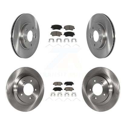 Disc Brake Rotors And Ceramic Pads Front Rear Kit For Hyundai Ioniq Kia Niro