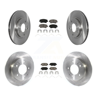 Disc Brake Rotors And Ceramic Pads Front Rear Kit For Hyundai Ioniq Kia Niro