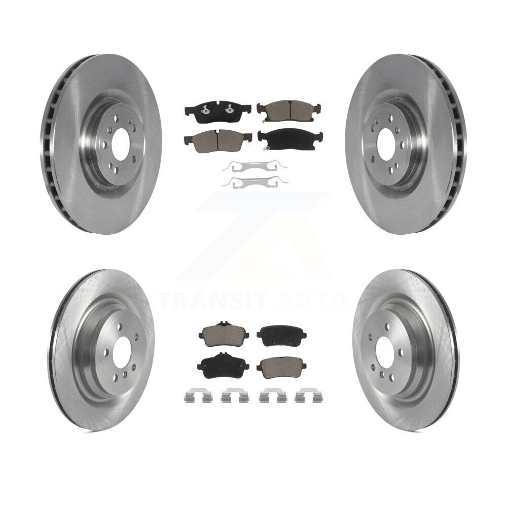 Disc Brake Rotors And Ceramic Pads Front Rear Kit For Mercedes-Benz GLS450 ML250