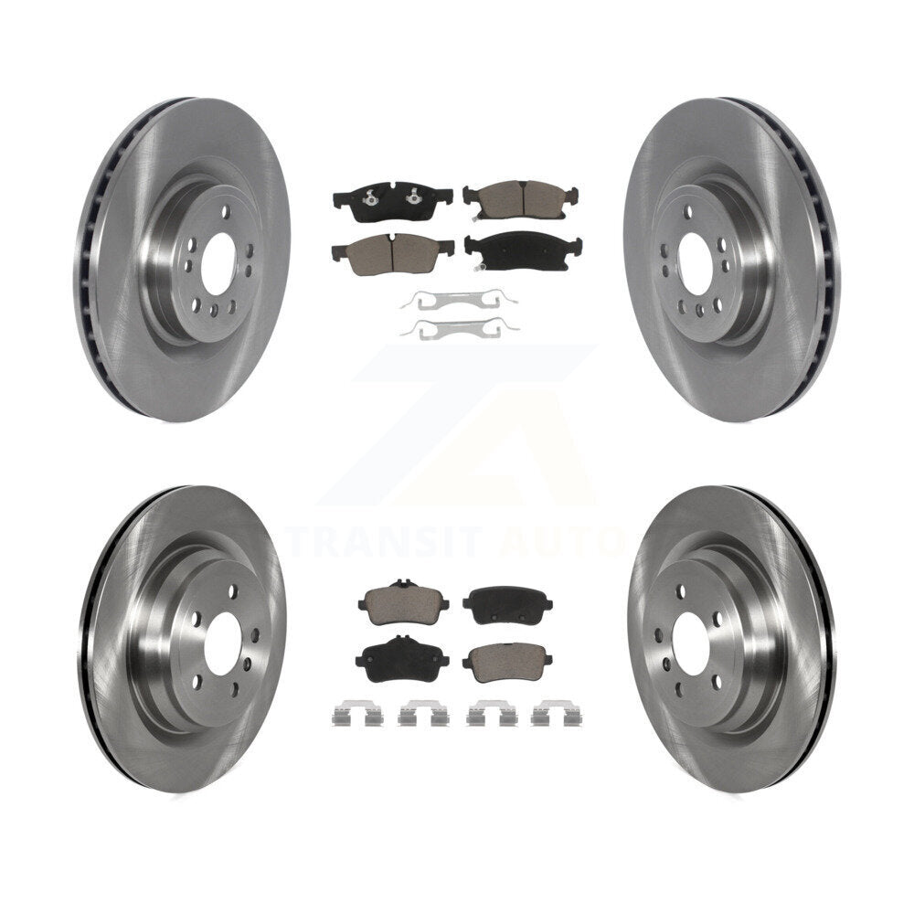 Brake Rotor Ceramic Pad Front Rear Kit For Mercedes-Benz GLE400 With AMG Package