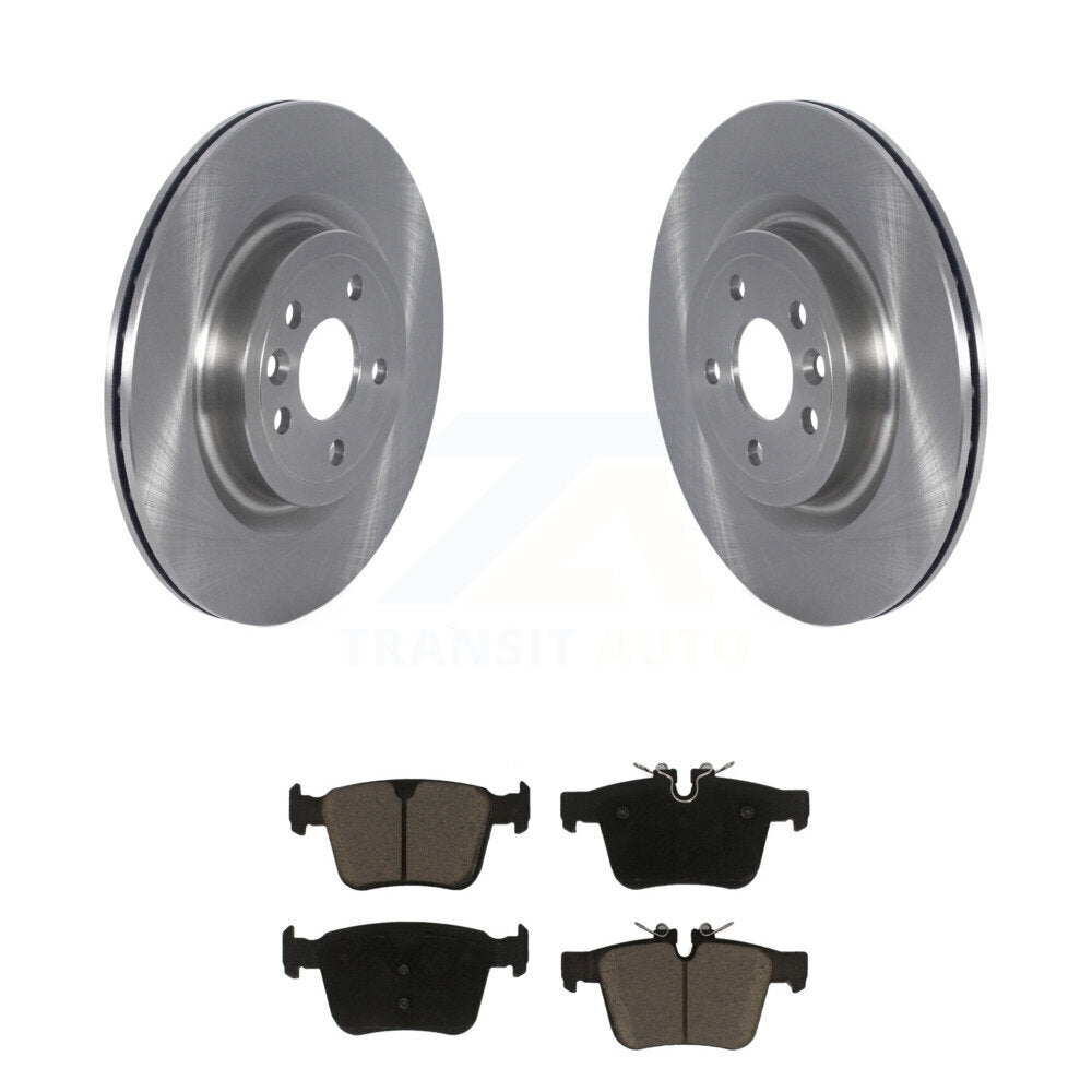 Brake Rotors & Ceramic Pad Rear Kit For Jaguar F-Pace Land Rover Discovery Sport