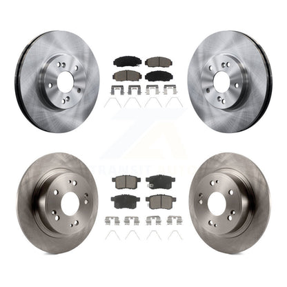 Disc Brake Rotors And Ceramic Pads Front Rear Kit For Honda Accord Acura TSX