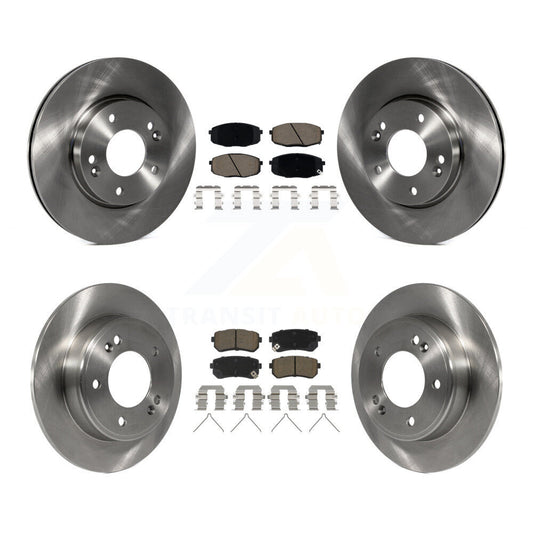 Disc Brake Rotors And Ceramic Pads Front Rear Kit For Hyundai Kona Kia Seltos