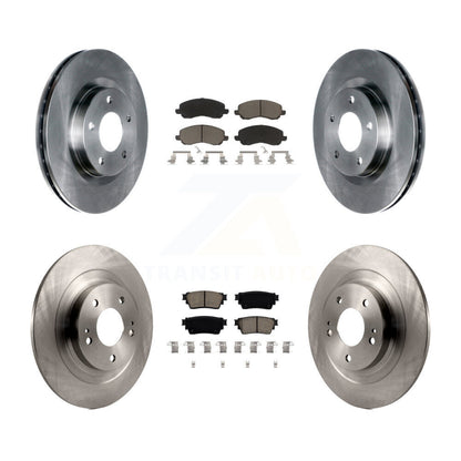 Disc Brake Rotors And Ceramic Pads Front Rear Kit For Mitsubishi Outlander