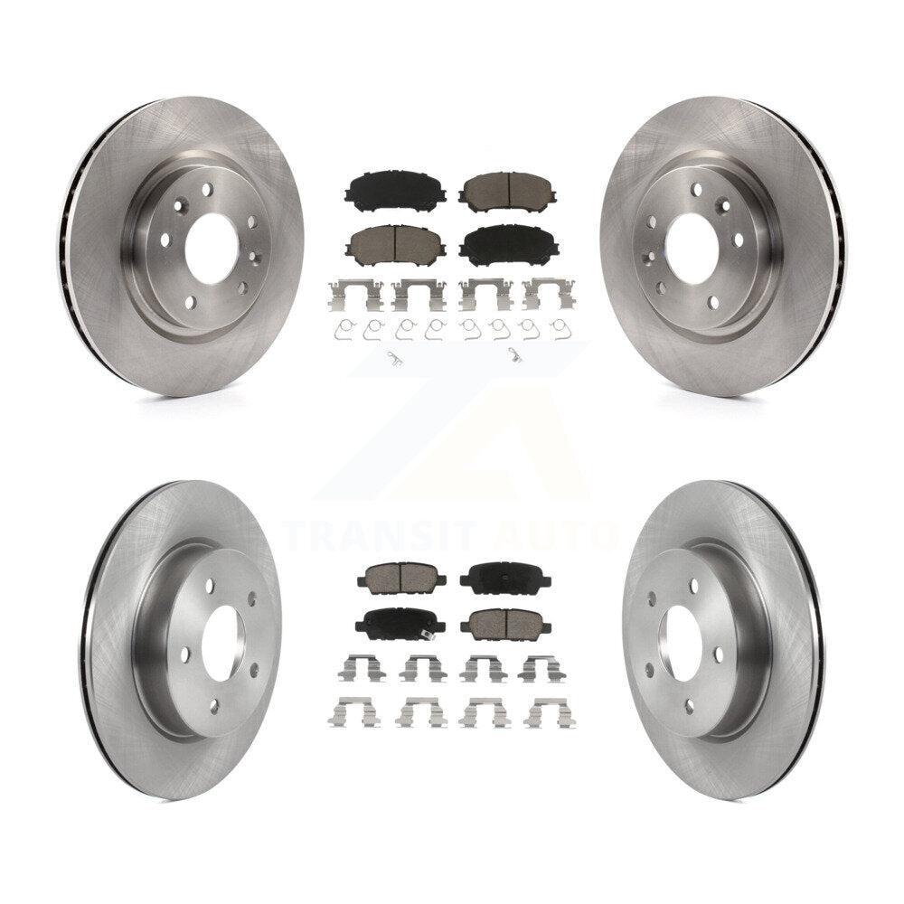 Disc Brake Rotors And Ceramic Pads Front Rear Kit For Nissan Qashqai Rogue Sport