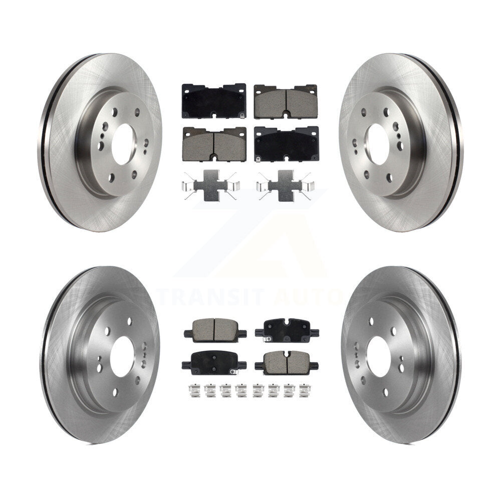 Brake Rotor & Ceramic Pad Front Rear Kit For Chevrolet GMC Silverado 1500 Sierra