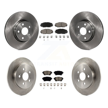 Disc Brake Rotors And Ceramic Pads Front Rear Kit For 2019 Toyota Corolla 1.8L