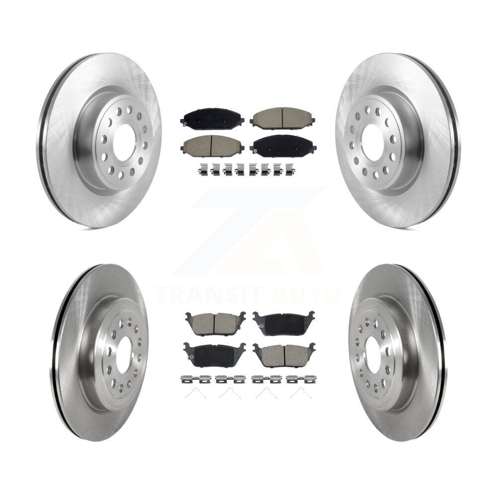 Disc Brake Rotors And Ceramic Pads Front Rear Kit For Ram 1500