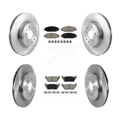 Disc Brake Rotors And Ceramic Pads Front Rear Kit For Ram 1500