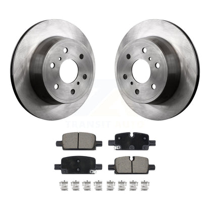 Brake Rotor & Ceramic Pad Rear Kit For GMC Sierra 1500 With Manual Parking