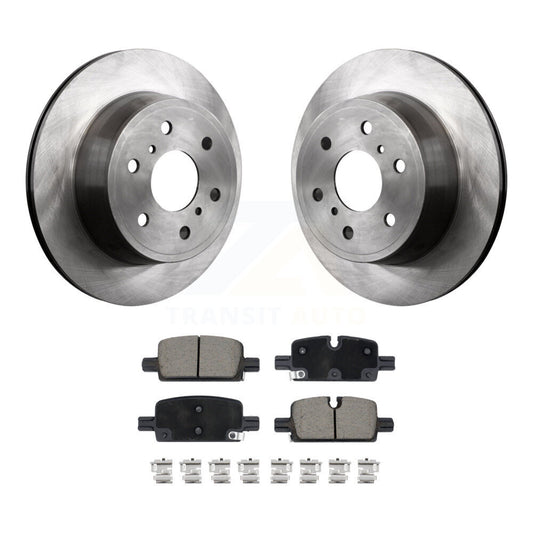 Brake Rotor & Ceramic Pad Rear Kit For GMC Sierra 1500 With Manual Parking