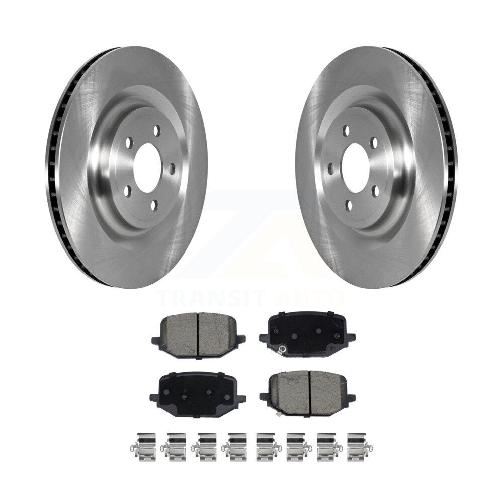 Disc Brake Rotor & Ceramic Pad Rear Kit For Ford Explorer Lincoln Aviator Police