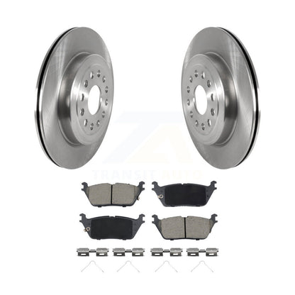 Disc Brake Rotors And Ceramic Pads Rear Kit For Ram 1500