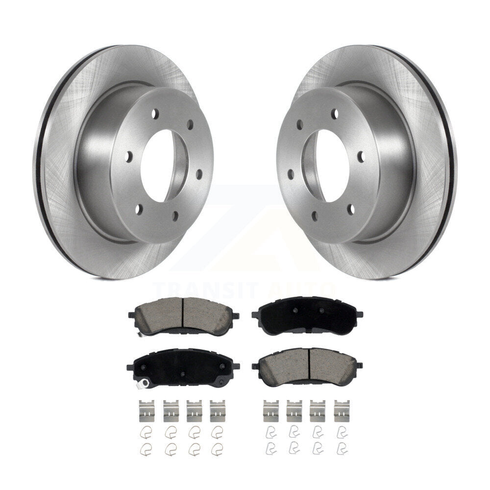 Disc Brake Rotors And Ceramic Pads Rear Kit For 2019-2023 Ford Ranger