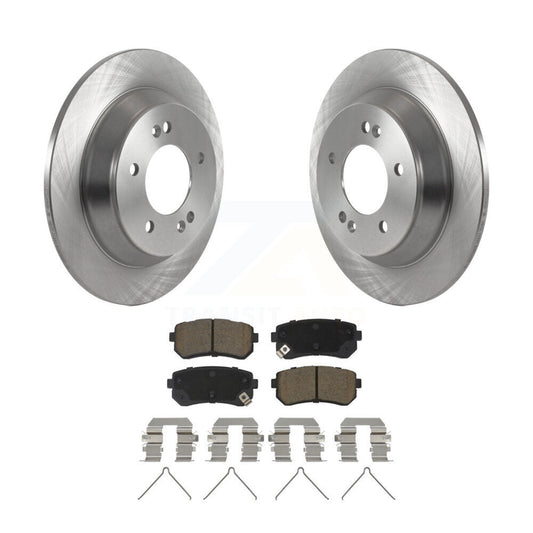 Disc Brake Rotors And Ceramic Pads Rear Kit For Hyundai Kona