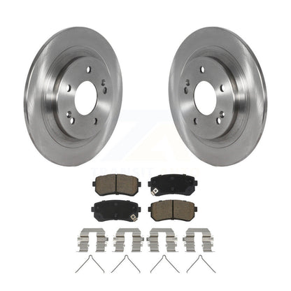 Disc Brake Rotors And Ceramic Pads Rear Kit For Hyundai Kona Kia Seltos
