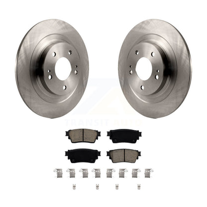 Brake Rotor And Ceramic Pad Rear Kit For Mitsubishi Outlander Eclipse Cross PHEV