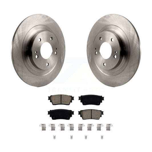 Brake Rotor And Ceramic Pad Rear Kit For Mitsubishi Outlander Eclipse Cross PHEV