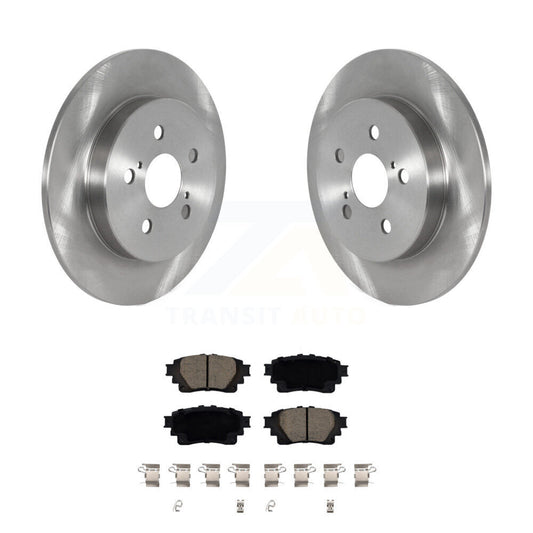 Disc Brake Rotors And Ceramic Pads Rear Kit For Toyota Corolla