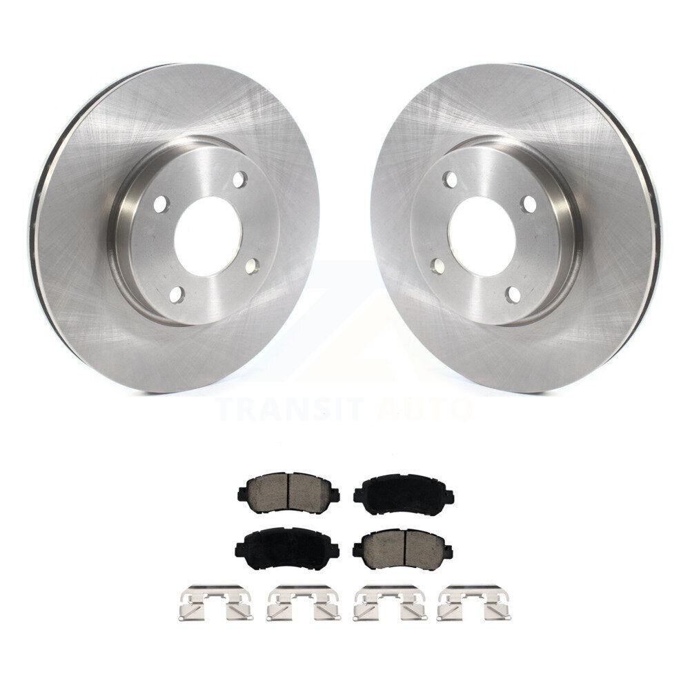 Disc Brake Rotors And Ceramic Pads Front Kit For Nissan Kicks Versa