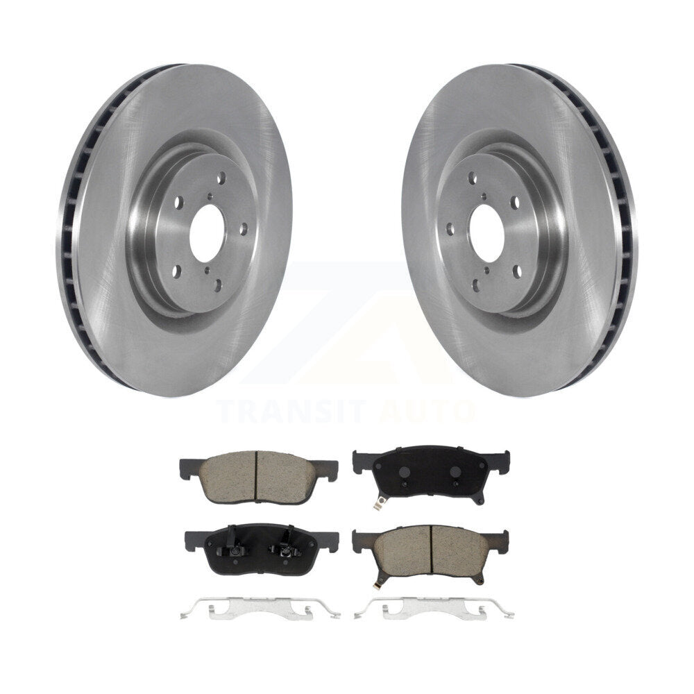 Disc Brake Rotors And Ceramic Pads Front Kit For 2019-2024 Subaru Ascent
