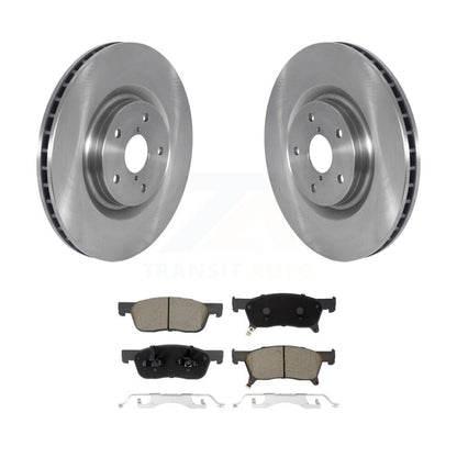 Disc Brake Rotors And Ceramic Pads Front Kit For 2019-2024 Subaru Ascent