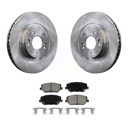 Disc Brake Rotors And Ceramic Pads Front Kit For 2019-2020 Hyundai Santa Fe