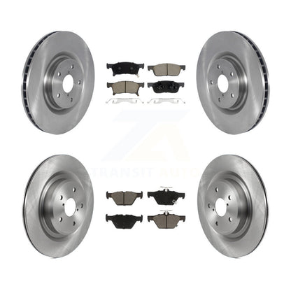 Disc Brake Rotors And Ceramic Pads Front Rear Kit For 2019-2024 Subaru Ascent