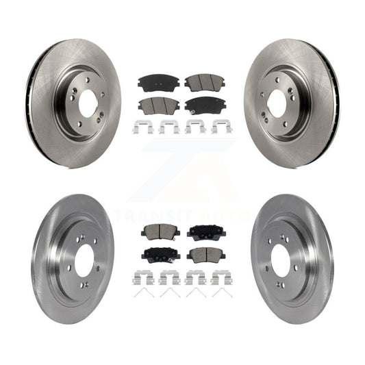 Brake Rotor & Ceramic Pad Front Rear Kit For 2017-2022 Kia Sportage Turbocharged