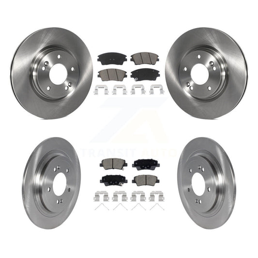 Disc Brake Rotors And Ceramic Pad Front Rear Kit For Kia Sportage Hyundai Tucson