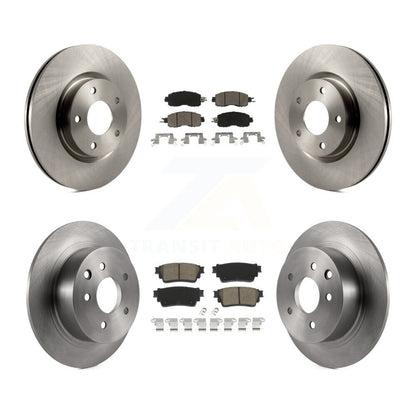 Disc Brake Rotors And Ceramic Pad Front Rear Kit For 2019-2020 Nissan Altima AWD