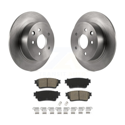 Brake Rotor Ceramic Pad Rear Kit For Nissan Altima AWD With Manual Parking