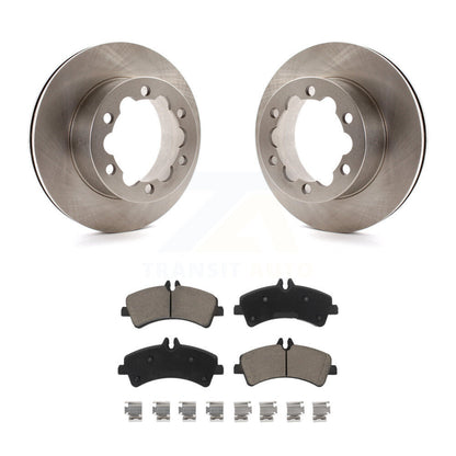 Brake Rotors & Ceramic Pad Rear Kit For Sprinter 3500 Mercedes-Benz Dodge 3500XD