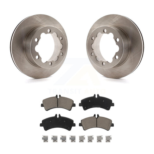 Brake Rotors & Ceramic Pad Rear Kit For Sprinter 3500 Mercedes-Benz Dodge 3500XD