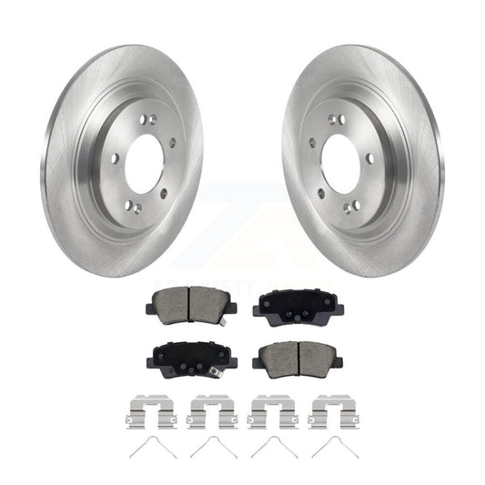 Brake Rotor And Ceramic Pad Rear Kit For Kia Cadenza With Electric Parking