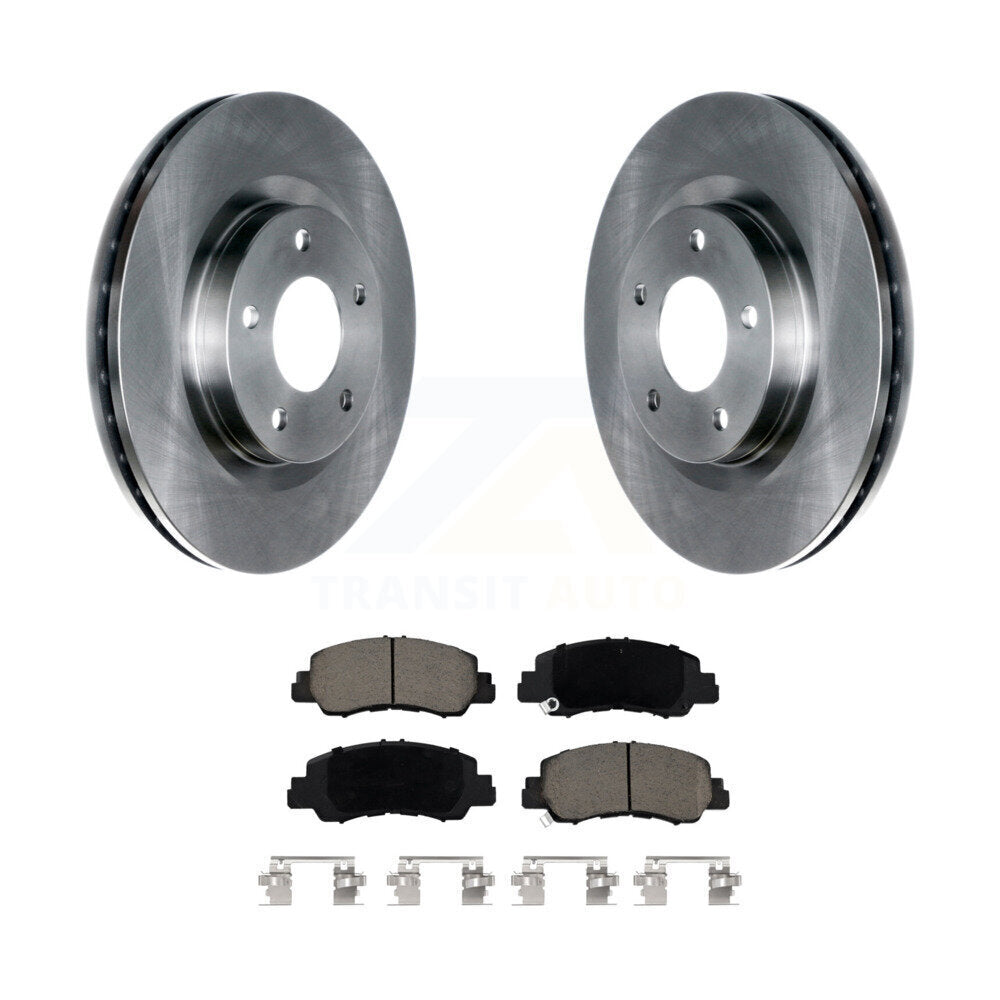 Disc Brake Rotors And Ceramic Pads Front Kit For Mitsubishi Eclipse Cross