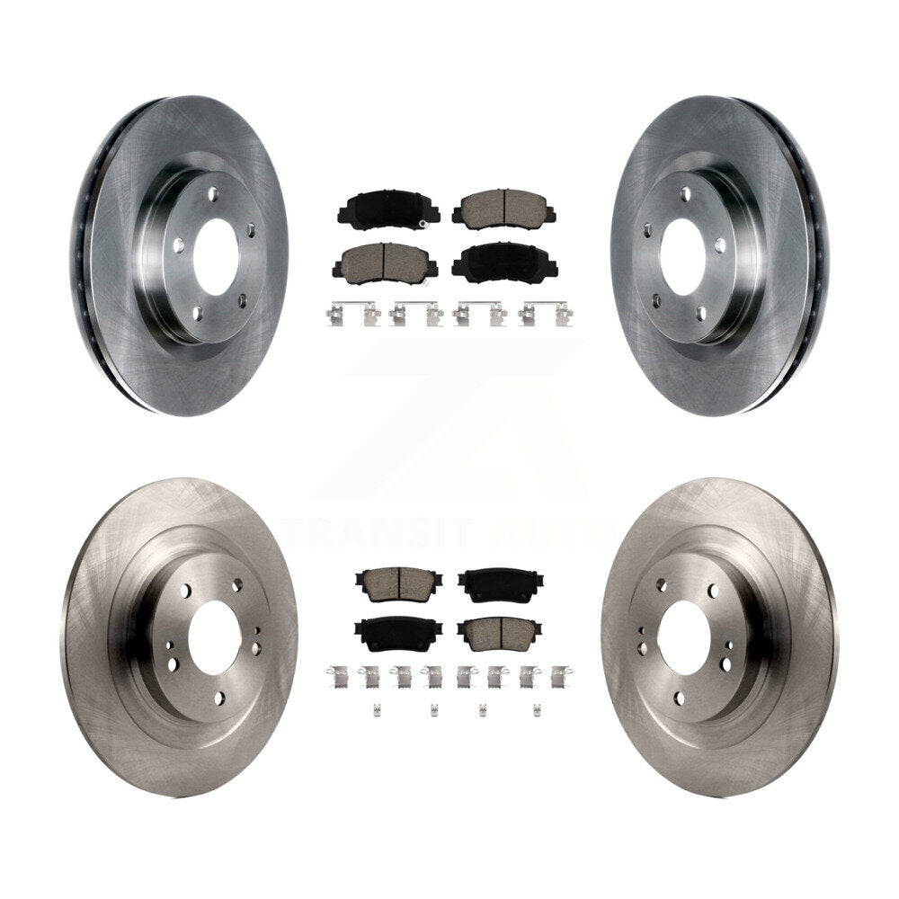 Disc Brake Rotors And Ceramic Pads Front Rear Kit For Mitsubishi Eclipse Cross