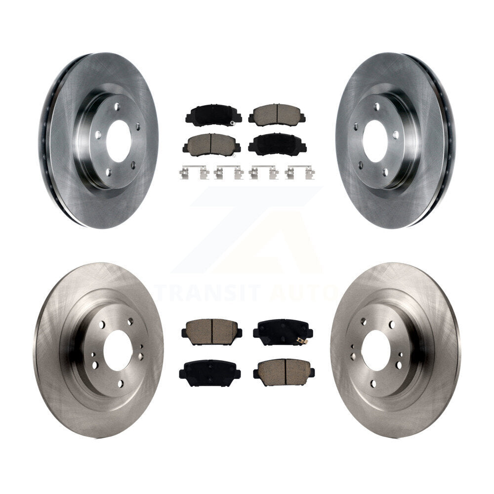 Disc Brake Rotors And Ceramic Pads Front Rear Kit For Mitsubishi Eclipse Cross