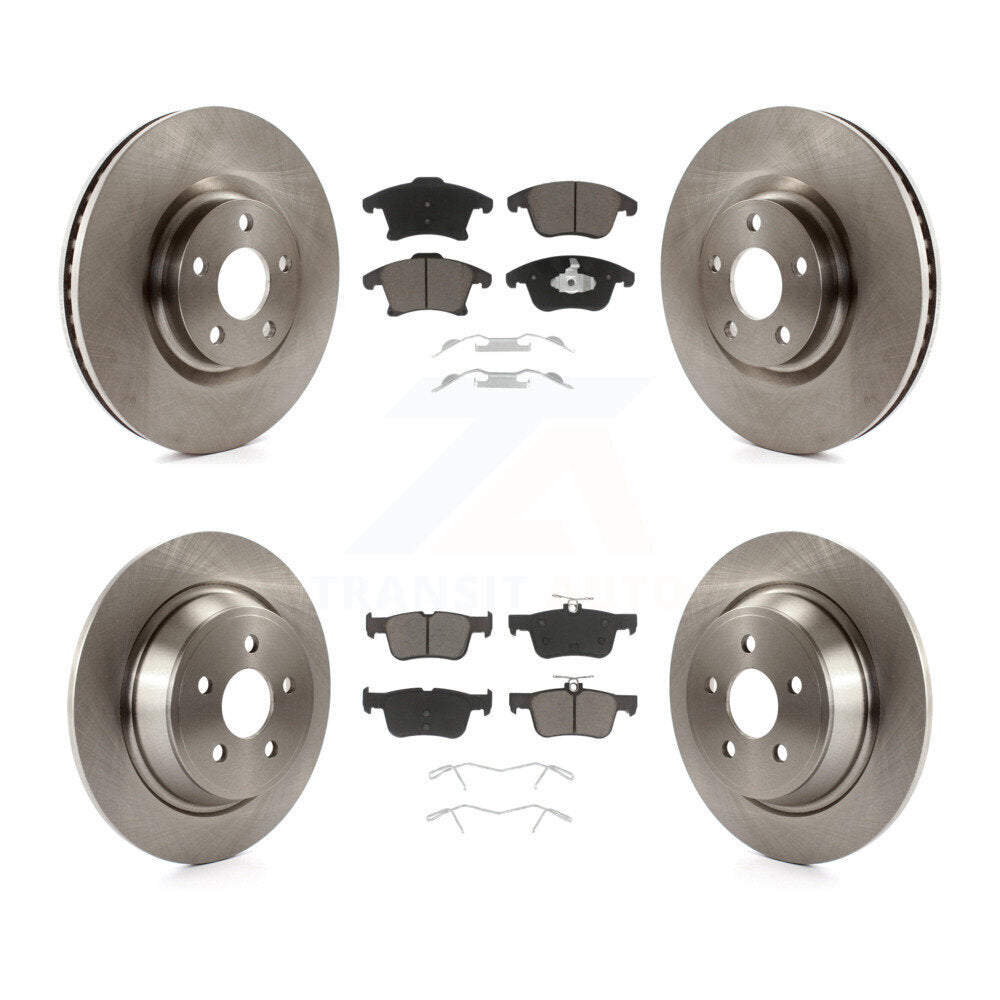 Brake Rotor And Ceramic Pad Front Rear Kit For 2019-2020 Ford SSV Plug-In Hybrid